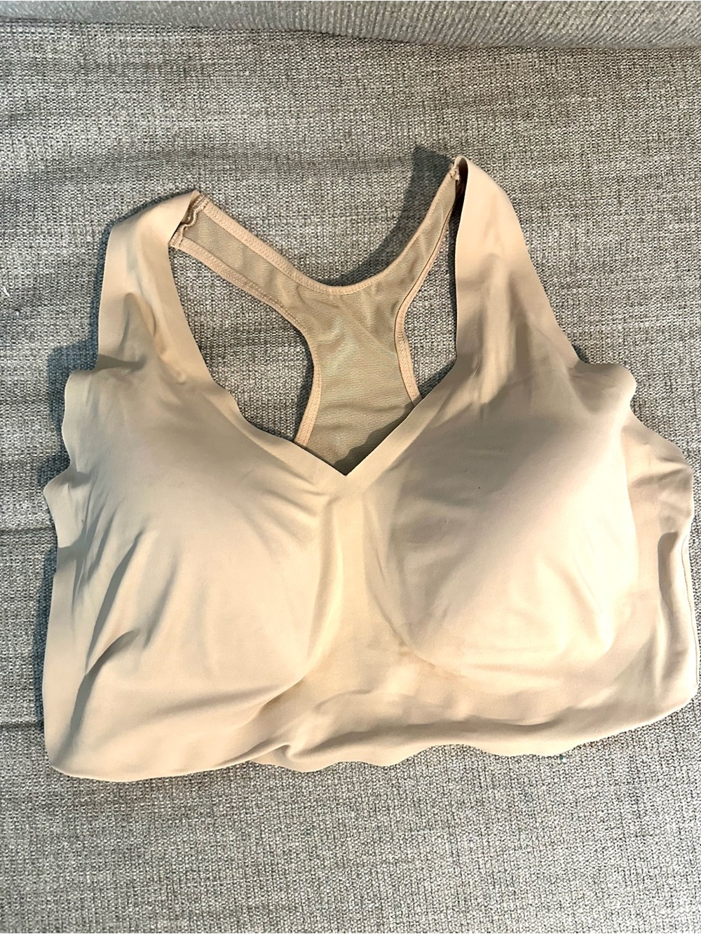 True & Co. Light Nude Racerback Wireless Bra